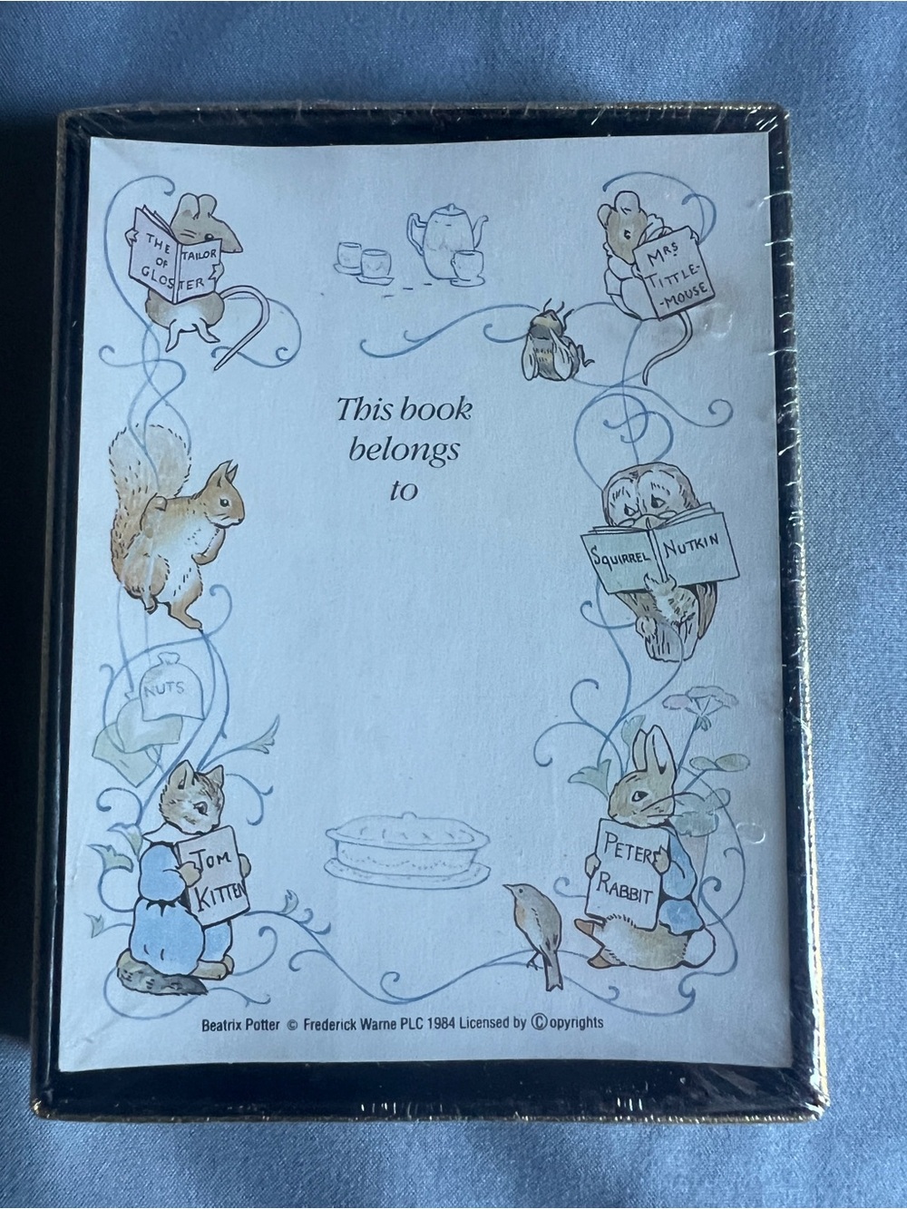Vintage Beatrix Potter 1984 Bookplates Decorative Labels NOS Made in USA